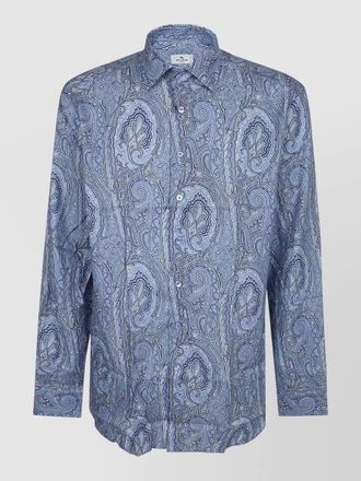 Etro paisley-print cotton satin shirt