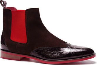 Carlos By Carlos Santana Mantra Chelsea Boot in Brown Leather/suede at Nordstrom, Size 11.5