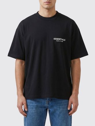 Fear of God T-shirt in cotone con logo a contrasto e spalle scese