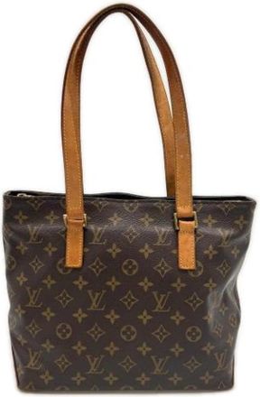 Louis Vuitton Pre-owned Monogram Tote Bag - Dames - Vintage Shopper - Bruin - ONE Size - Leer - Vintage