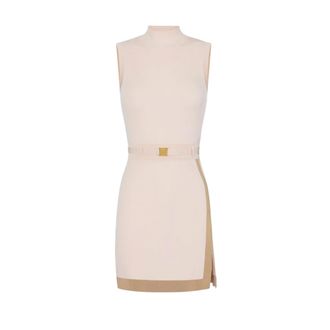 Elisabetta Franchi Dames, Jurken, Beige, Maat: M Viscose