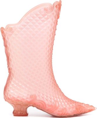 Y / Project x Melissa pointed court boot - women - PVC/PVC/PVC - 41.5 - Pink