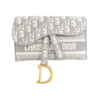 Dior Pre-owned Belt Bags, female, Gray, Size: ONE SIZE Pre-owned Oblique Canvas Shoulder Bag