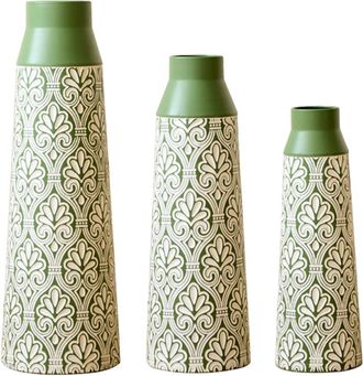 OEM Jarr&oacute;n De Suelo, Estilo Cl&aacute;sico, Metal Resistente, Color Oliva