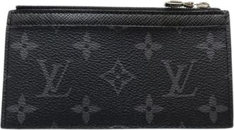 Louis Vuitton Pre-owned Monogram Eclipse Coin case - Heren - Vintage Accessoires - Zwart - ONE Size - Vintage
