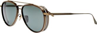 Linda Farrow Zonnebril - unisex - Zonnebrillen - Geel - 58 MM - Accessoires