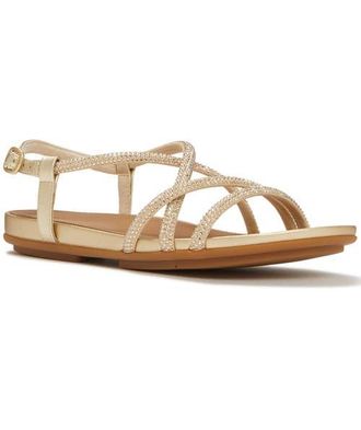 FitFlop Gracie Crystal Strappy Sandal in Platino at Nordstrom, Size 11