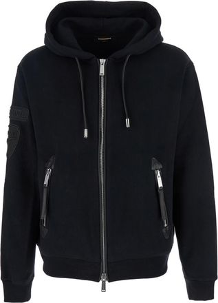 Dsquared2 Black Zip-Up Hoodie