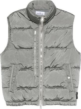Stone Island Compass-badge gilet - Silver