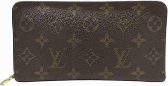 Louis Vuitton Brown Monogram Long Wallet (Bi-Fold) (Pre-Owned)