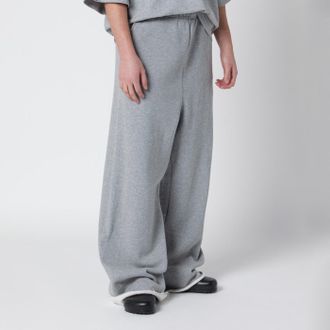 Entire studios Pantaloni jogging a gamba larga neri in cotone