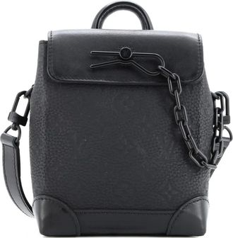 Louis Vuitton Steamer Bag Monogram Taurillon Leather Nano crossbody bag - Zwart