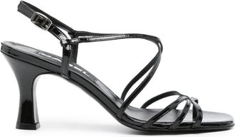 Carel Tango 70mm leather sandals - women - Calf Leather/Calf Leather/Patent Calf Leather - 36 - Black
