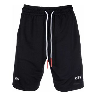 Off-white SS22 Logo Printing Shorts Ordinary Version Black OMVH023C99FAB0011001