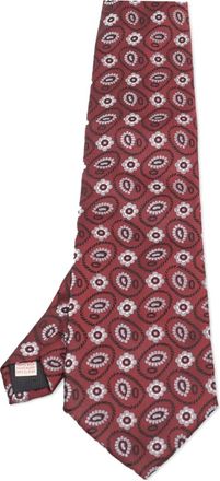 Brioni Cravatta a fiori 2024 - Rosso