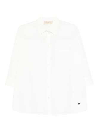 Max Mara three-quarter sleeve shirt - White
