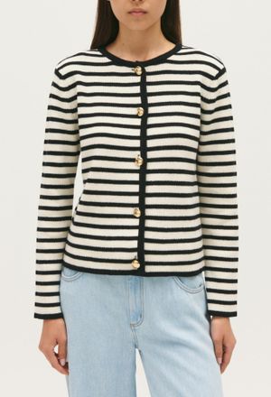 Claudie Pierlot Cardigan rayures bicolores