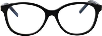 Saint Laurent Stijlvolle Optische Bril SL M112 - Dames - Brillen - Zwart - 52 MM - Accessoires