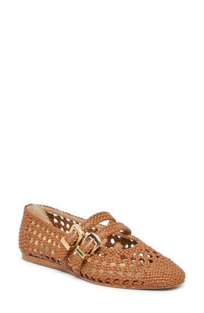 Dolce Vita Baylee Woven Mary Jane Flat in Saddle Stella at Nordstrom, Size 6.5