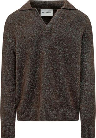 Amaranto Polo - Heren - V-hals truien - Bruin - XL - Truien & Vesten