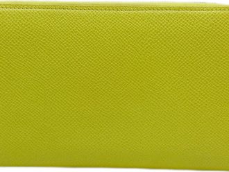 Hermès Silkin Soufre Epsom Leather Long Wallet (Bi-Fold) (Pre-Owned)