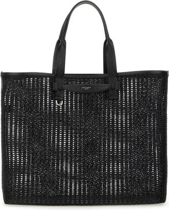Dolce & Gabbana Gehaakte Shoppingtas - Dames - Shoppers - Zwart - ONE Size - Katoen - Tassen
