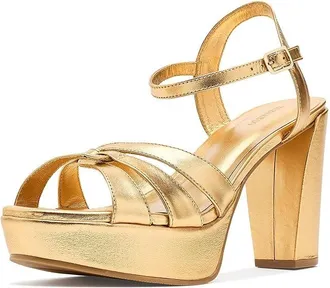 Bernardo Vittoria Womens Sandals Gold : 9.5 M, Leather