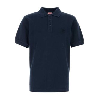 Kenzo Double K Slim Polo - Heren - Polos - Blauw - XL - Katoen - Tops