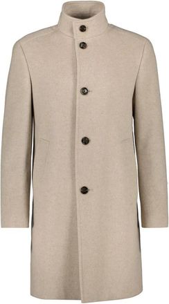 Joop Maron Jas - Heren - Mantel - Beige - XL - Wol - Jassen