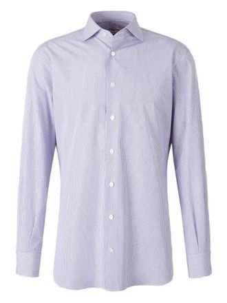 Atelier Munro striped button dress shirt - men - Cotton - 48 - White