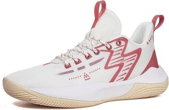 Generic Mens Basketball Shoes Lightweight Rebound Cushioning Wear-Resistant Anti Slip Sports Leisure Boots Walking Shoes(White,5.5 UK)