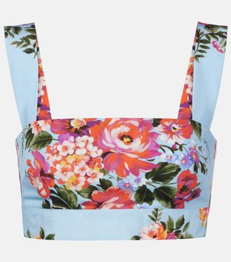 Dolce & Gabbana Floral cotton crop top