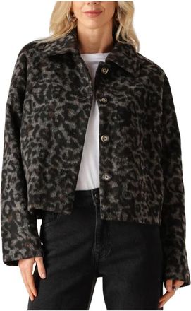Object Objleo L/S RE Jacket DIV - Dames - Jassen - Veelkleurig - XS - Wol - Jassen