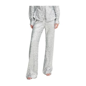 Stine Goya Markus Wijde Broek - Dames - Broeken - Grijs - Maat: XS Poliester