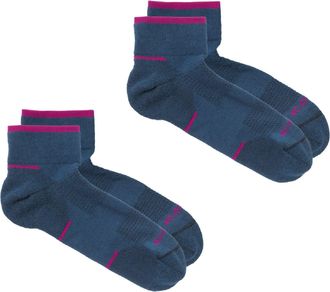 Rei Co-Op Swiftland Run Quarter Socks - 2 Pairs Blue L