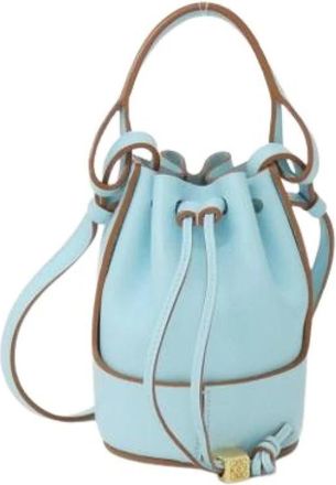 Loewe Pre-owned Bucket Bag - Dames - Vintage Tas - Blauw - ONE Size - Leer - Vintage