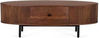 Giner&Colomer Mesa de centro con 1 cajón en madera de acacia