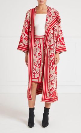 Temperley London Francis Knit Cape in Oatmeal Mix at Nordstrom, Size X-Small