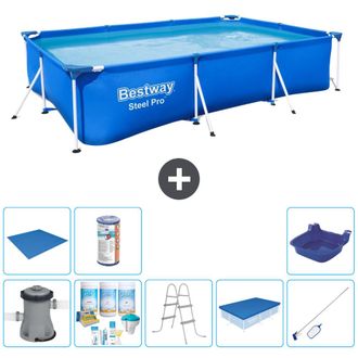 Bestway Piscina Bestway Steel Pro Rectangular - 300x201x66 Cm - 8-piezas S21567