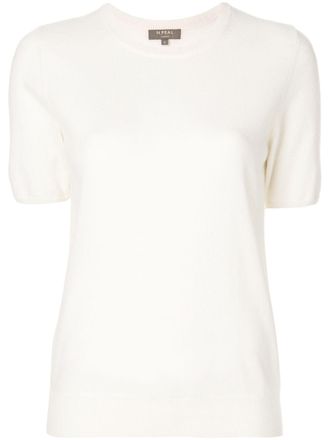 N.Peal cashmere round neck T-shirt - Neutrals