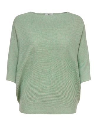Jacqueline de Yong ONLY JdY Womens JDYNEW Behave BATSLEEVE PULLOV. KNT NOOS Sweater, Basil/Detail:Melange, S