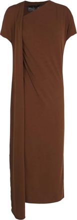 Cortana Kleedjes, Dames, Beige, 2Xs, Kaneel, kaneel wikkel gebreide jurk