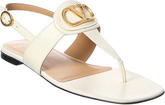 Valentino Vlogo Signature Leather Sandal