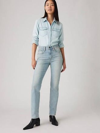 Levi's 724 High Rise Straight Jeans - Womens - 24X28 - Blue