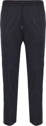 Gucci Technische jersey sportbroek met Web - Heren - Slim Fit Broeken - Zwart - M - Broeken