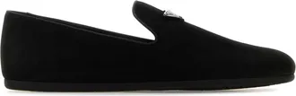 Prada Black Suede Loafers