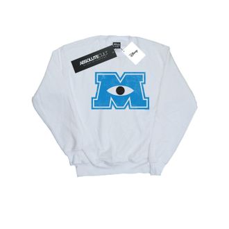 Disney Heren Monsters University Monster M Sweatshirt (Wit)