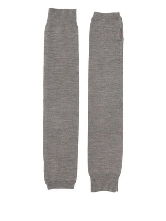 P.A.R.O.S.H. fingerless fine-knit gloves - women - Fabric - One Size - Grey