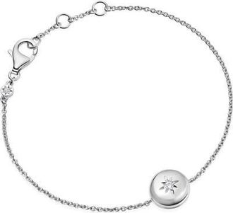 Astley Clarke Silver Biography Chain Locket Bracelet at Nordstrom, Size 6.75