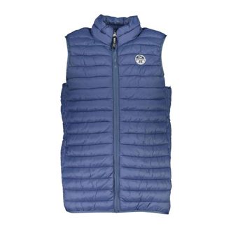 North Sails Blue Zip-Up Sleeveless Vest with Pockets